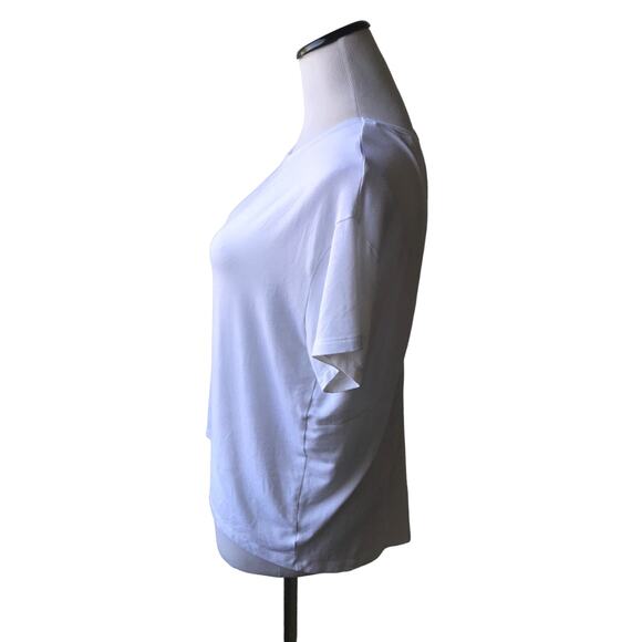 Athleta Cloudlight White Open Back T-Shirt - Picture 6 of 11